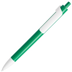 FORTE, ручка шариковая, зеленый/белый, пластик
