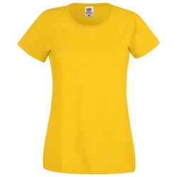 Футболка женская "Original T", желтый_XL, 100% х/б, 145 г/м2