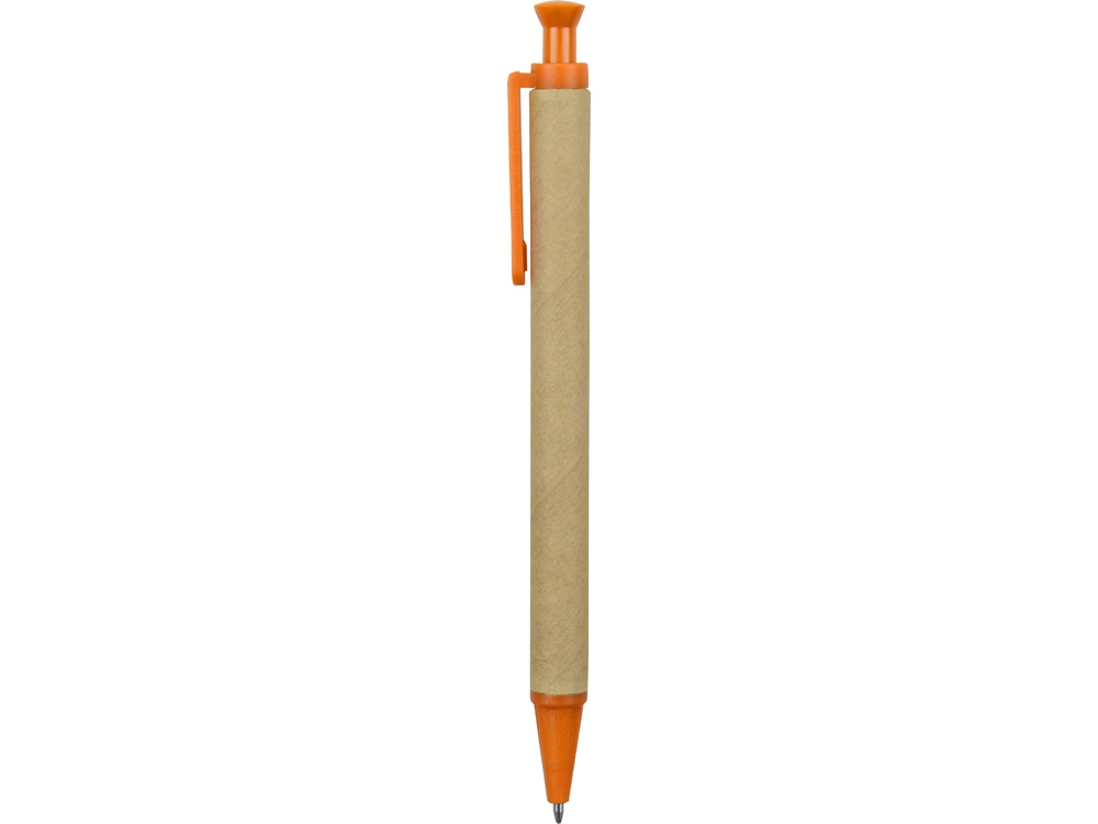 Ручка шариковая Эко, бежевый/оранжевый