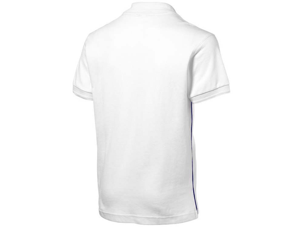 Рубашка поло Backhand мужская, белый/темно-синий