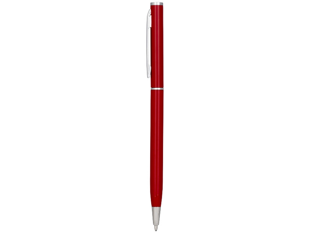Ручка металлическая шариковая Slim, красный