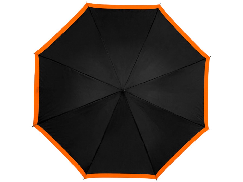 Зонт-трость Kris 23 полуавтомат, черный/оранжевый