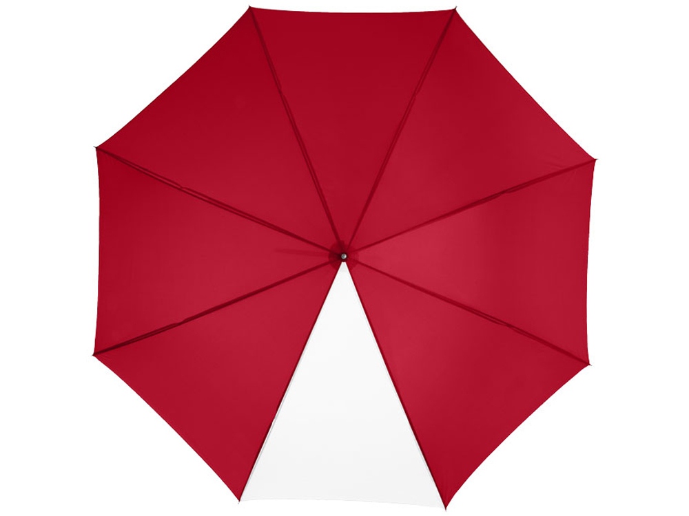 Зонт-трость Tonya 23 полуавтомат, красный/белый