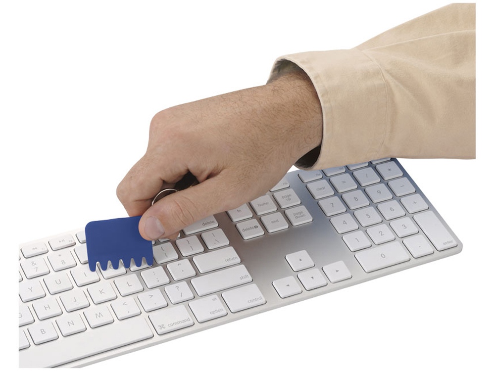 Силиконовая щетка для клавиатуры, ярко-синий