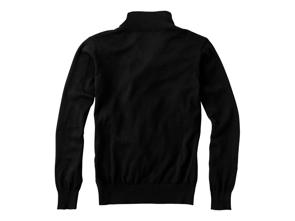 Пуловер Set с застежкой на четверть длины, черный/серый