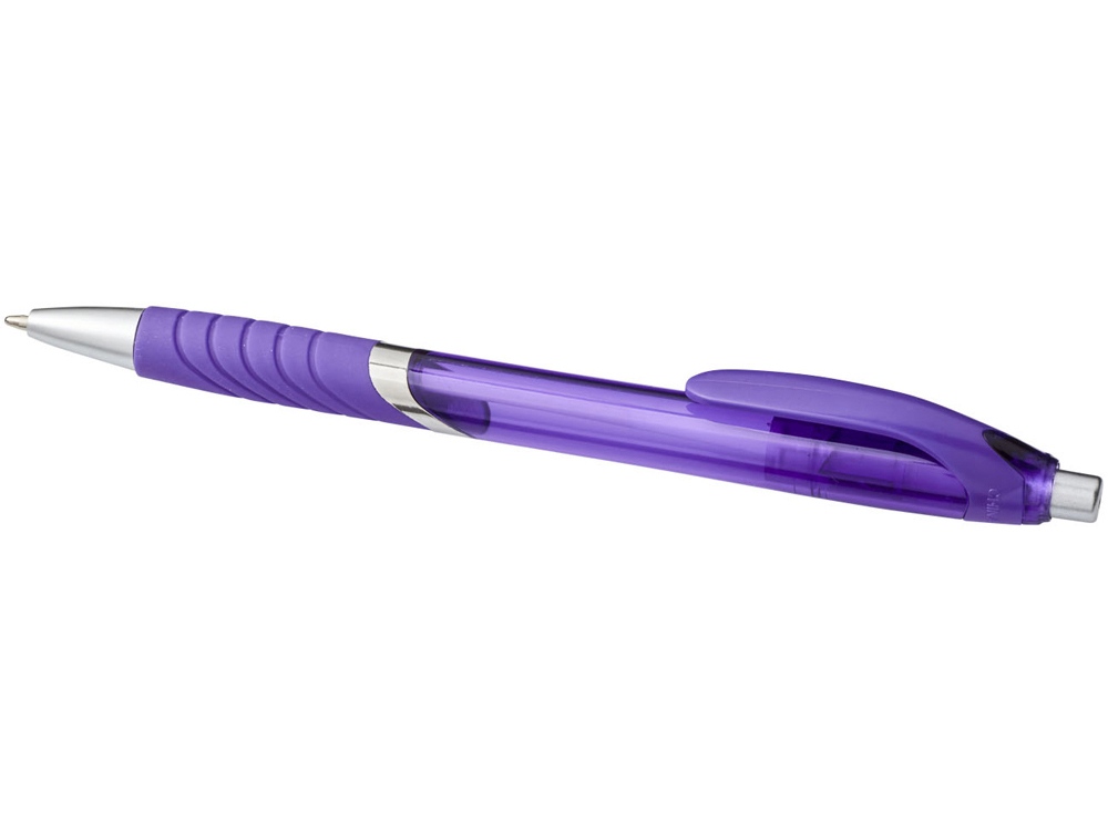 Шариковая ручка с резиновой накладкой Turbo, пурпурный