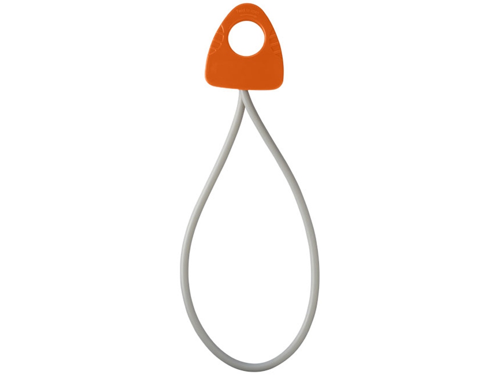 Резинка для занятий йогой Dolphin с ручкой, оранжевый