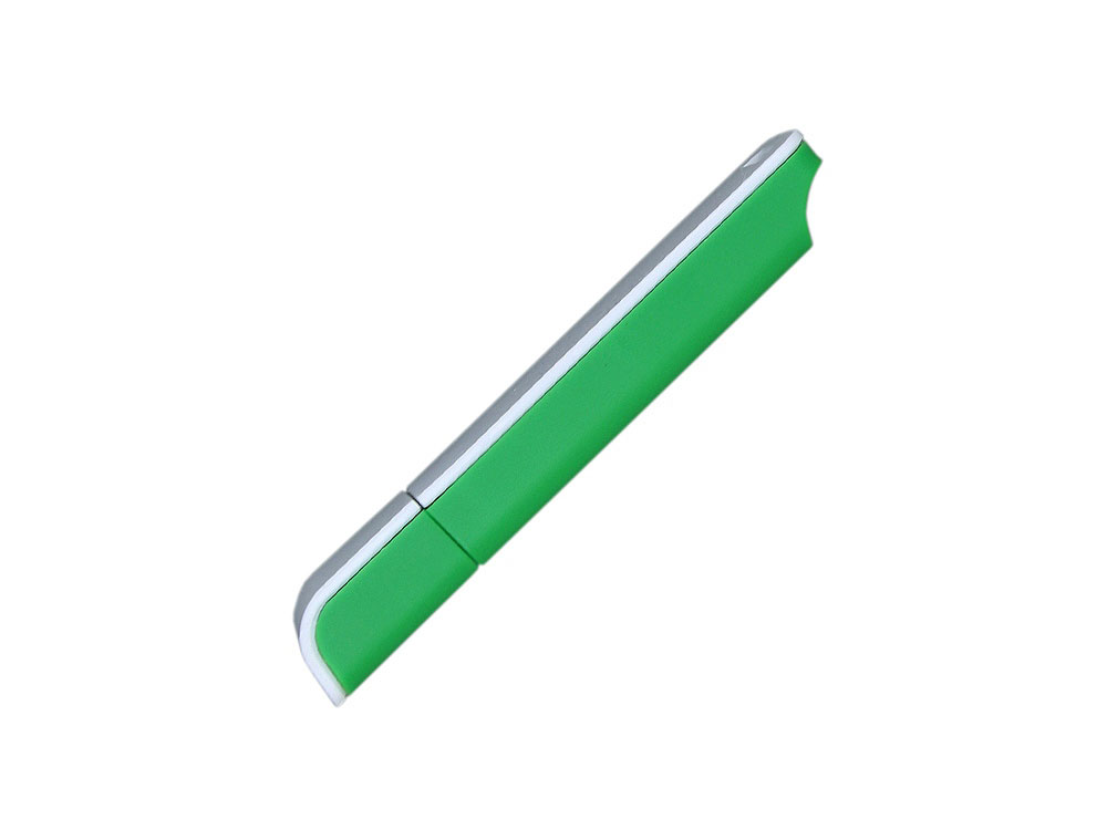 Флешка 3.0 прямоугольной формы, оригинальный дизайн, двухцветный корпус, 128 Гб, зеленый/белый