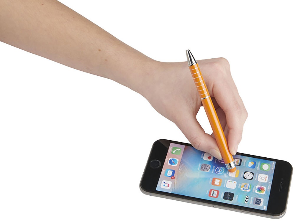 Алюминиевая глазурованная шариковая ручка, оранжевый
