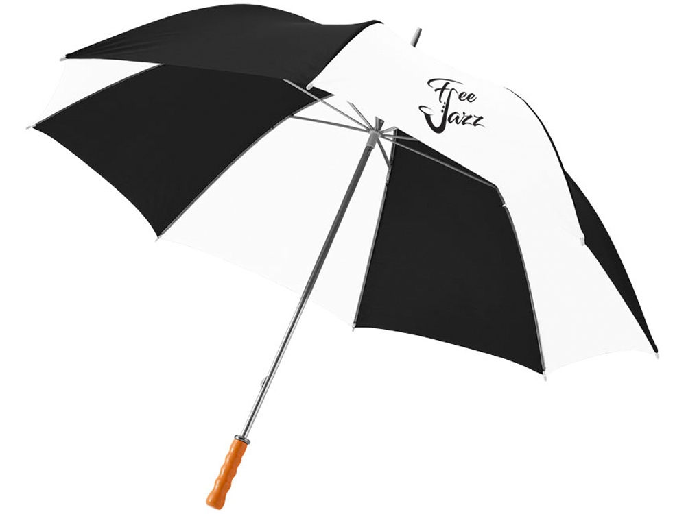 Зонт Karl 30 механический, черный/белый