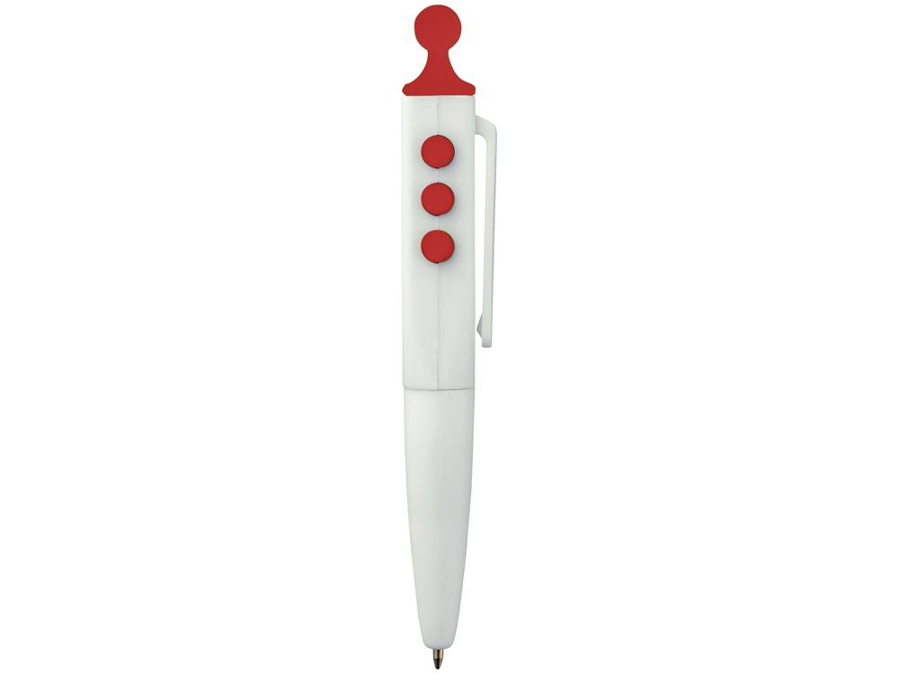 Ручка шариковая Clic Pen, белый/красный
