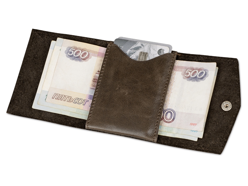 Чехол для кредитных карт и банкнот Druid, коричневый