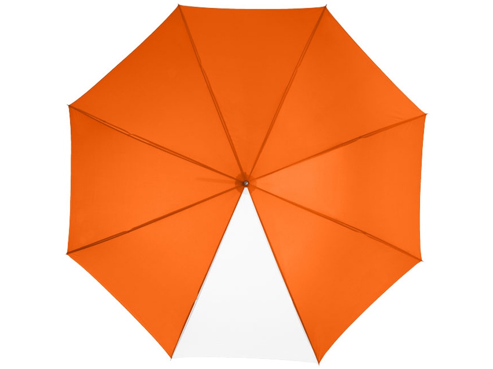 Зонт-трость Tonya 23 полуавтомат, оранжевый/белый
