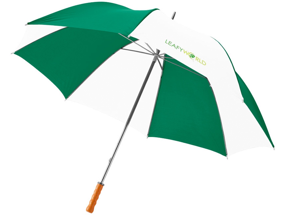 Зонт Karl 30 механический, зеленый/белый