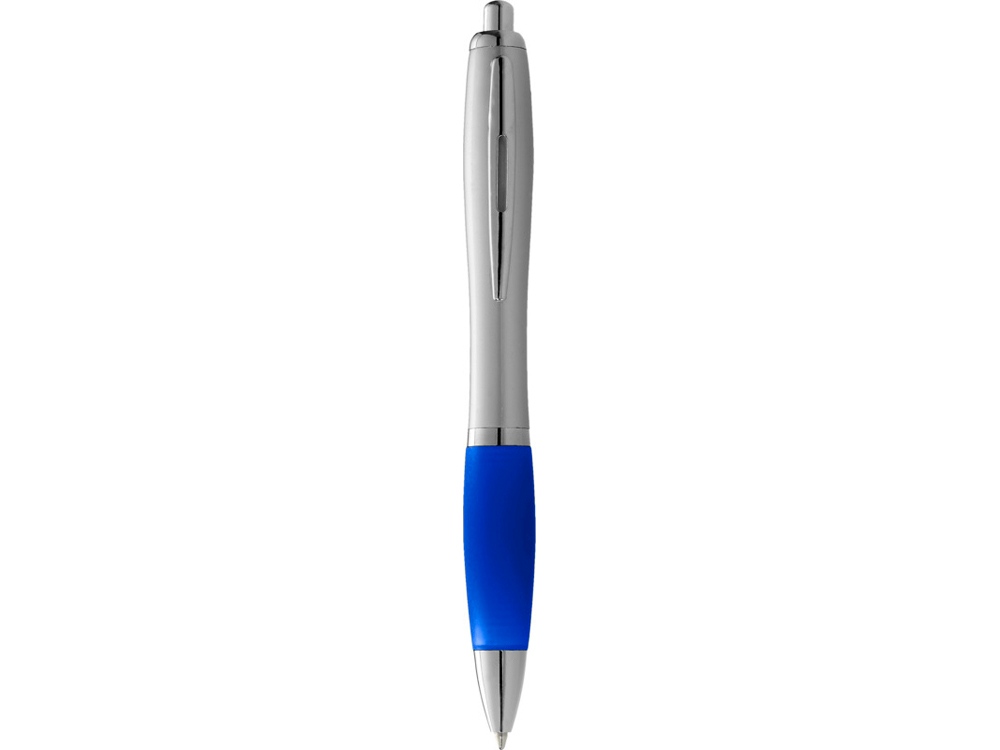 Ручка шариковая Nash, ярко-синий/серебристый, черные чернила