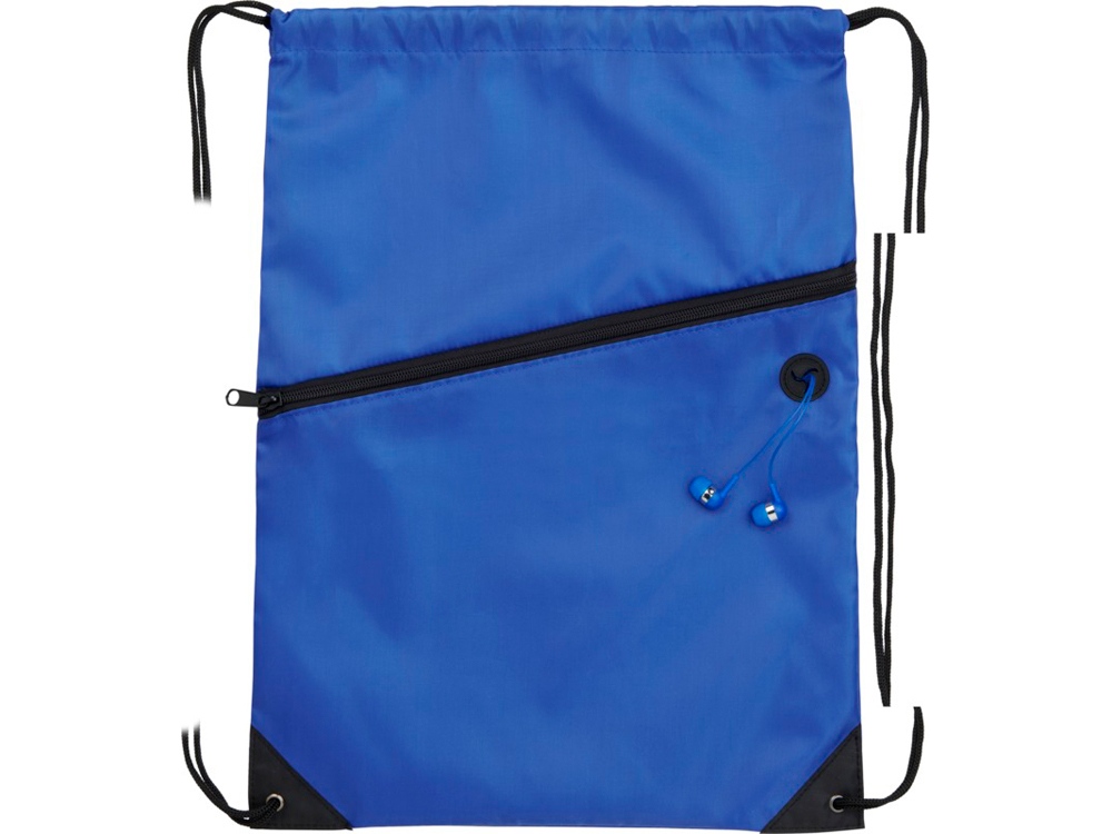 Рюкзак Oriole на молнии со шнурком, ярко-синий