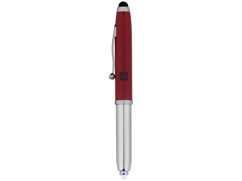 Ручка-стилус шариковая Xenon, красный, черные чернила