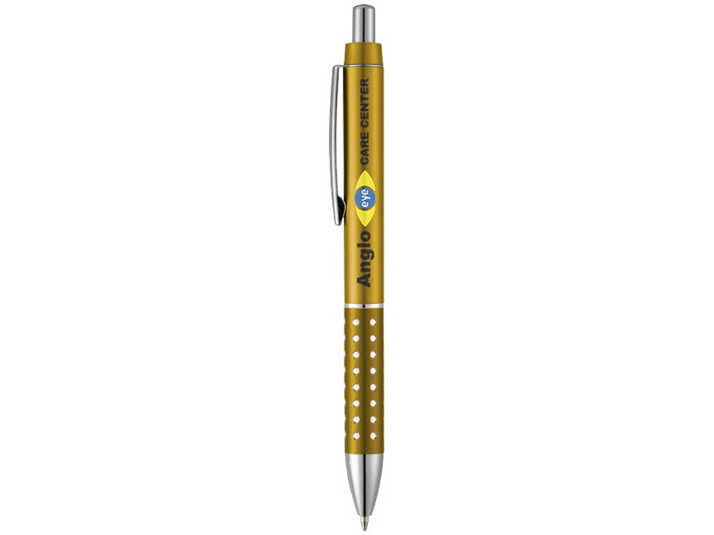 Ручка шариковая Bling, желтый, синие чернила