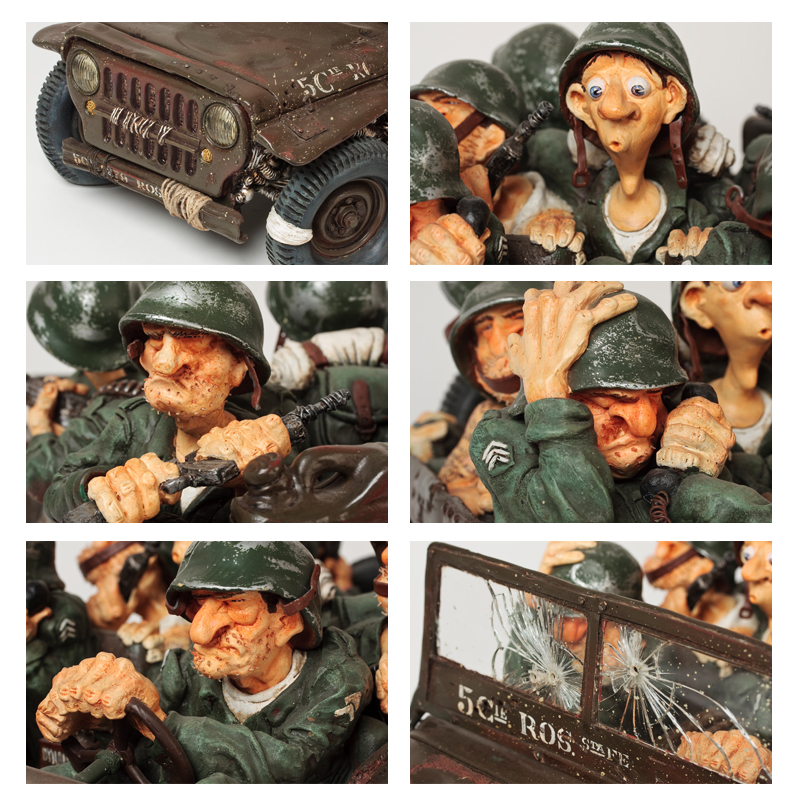 Скульптура "Военный патруль"