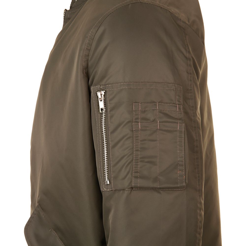 Куртка бомбер унисекс Rebel коричневая, размер L