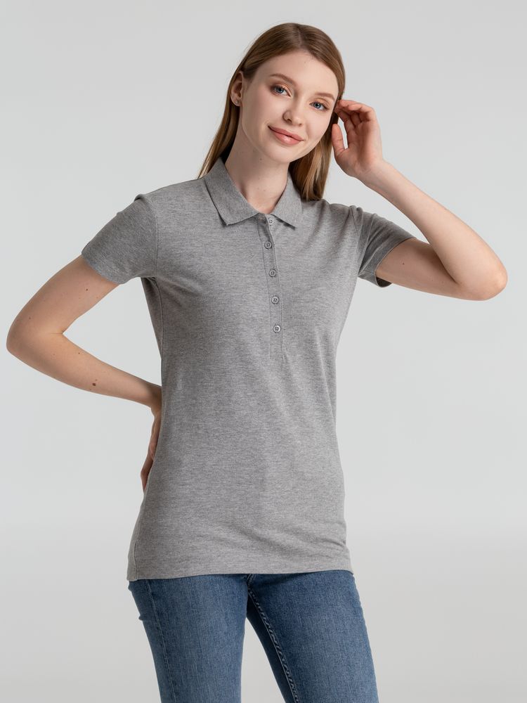 Рубашка поло женская Phoenix Women серый меланж, размер XXL