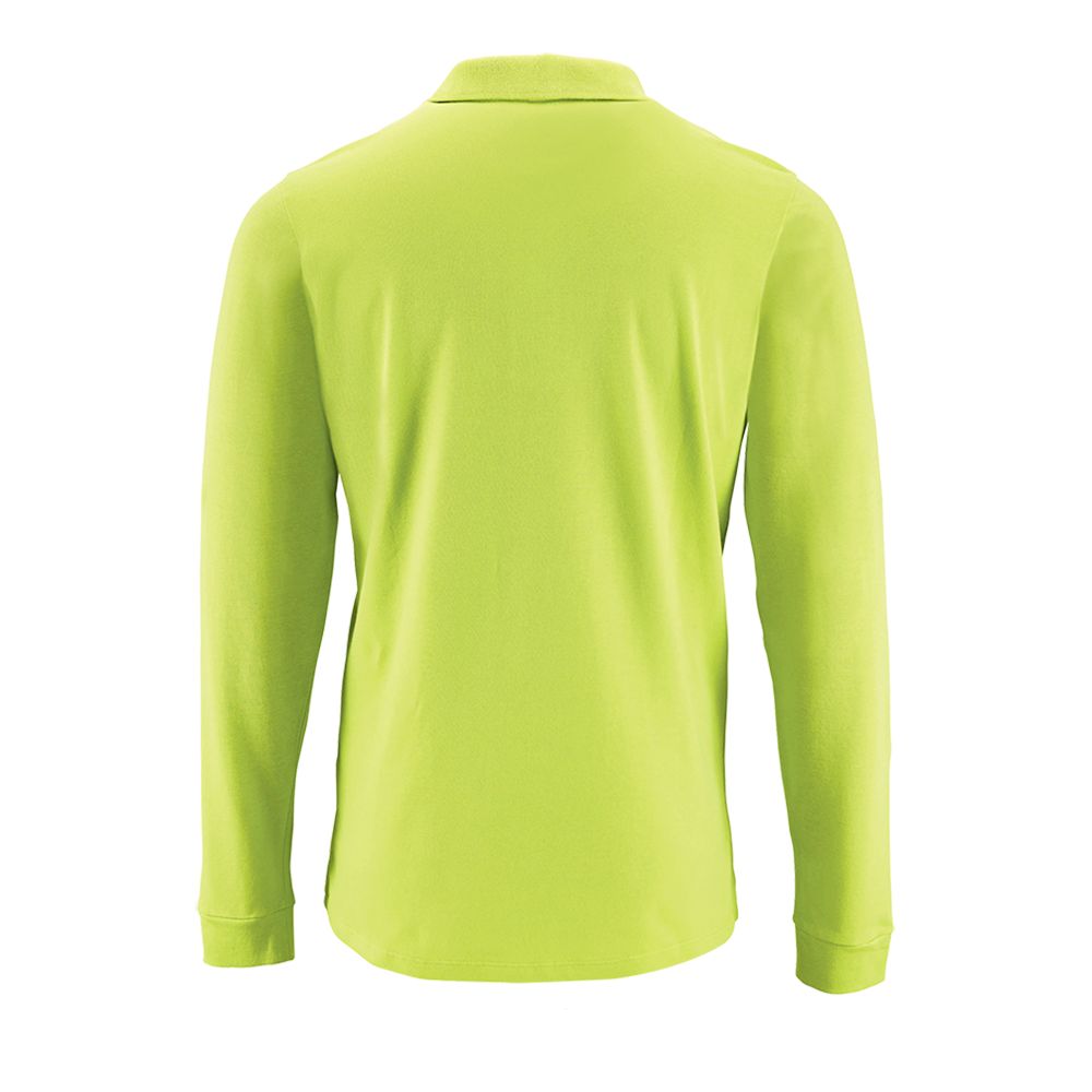 Рубашка поло мужская с длинным рукавом Perfect LSL Men зеленое яблоко, размер 3XL