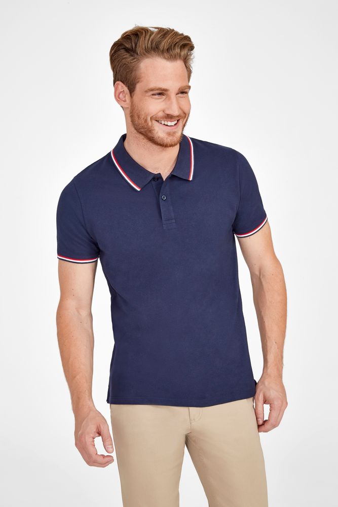 Рубашка поло мужская Prestige Men ярко-синяя, размер L