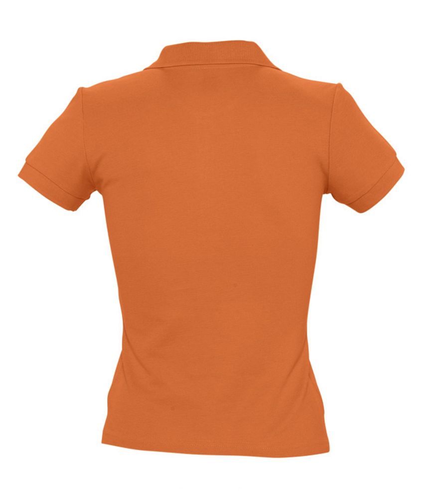 Рубашка поло женская People 210 оранжевая, размер L