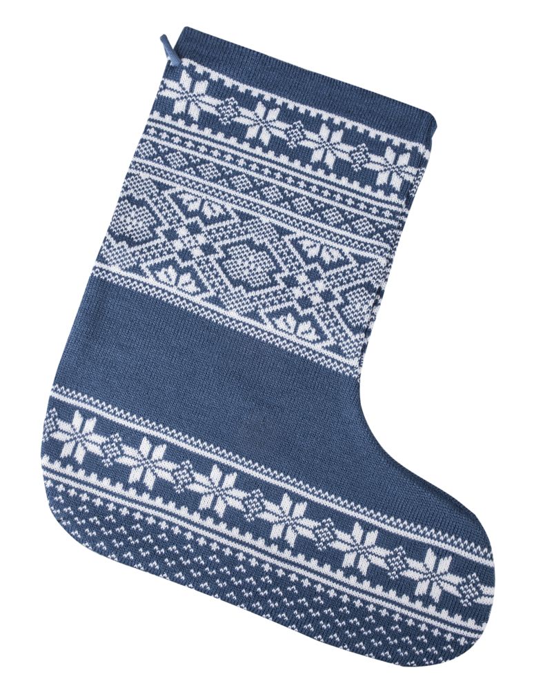Носок для подарков «Скандик», синий
