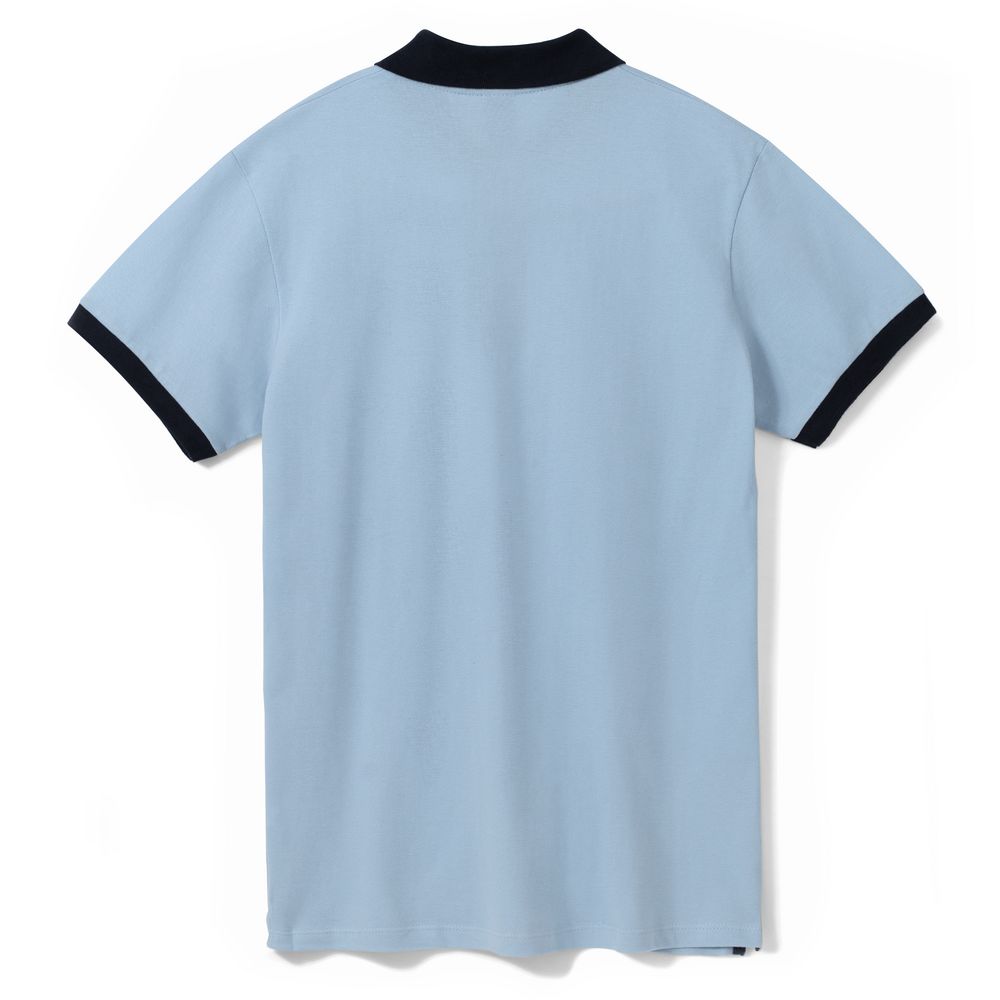 Рубашка поло Prince 190 голубая с темно-синим, размер XL
