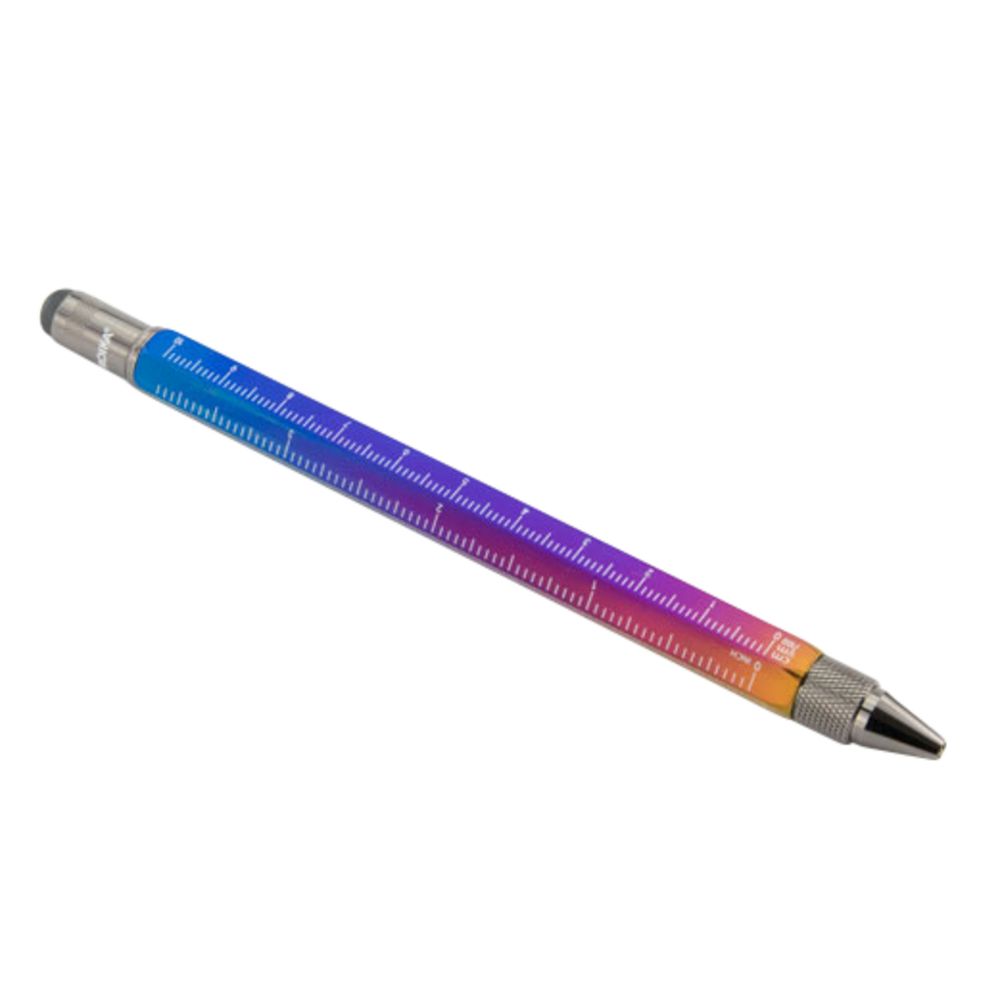 Ручка шариковая Construction Spectrum, мультиинструмент, радужная