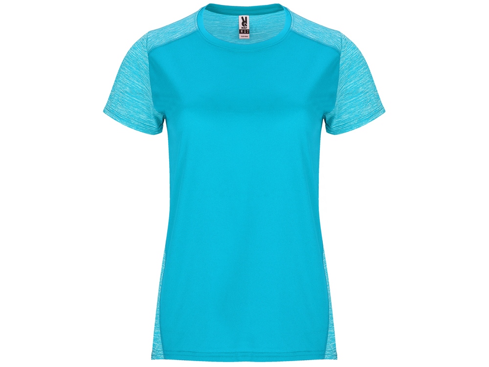 Спортивная футболка Zolder женская, бирюзовый/меланжевый бирюзовый