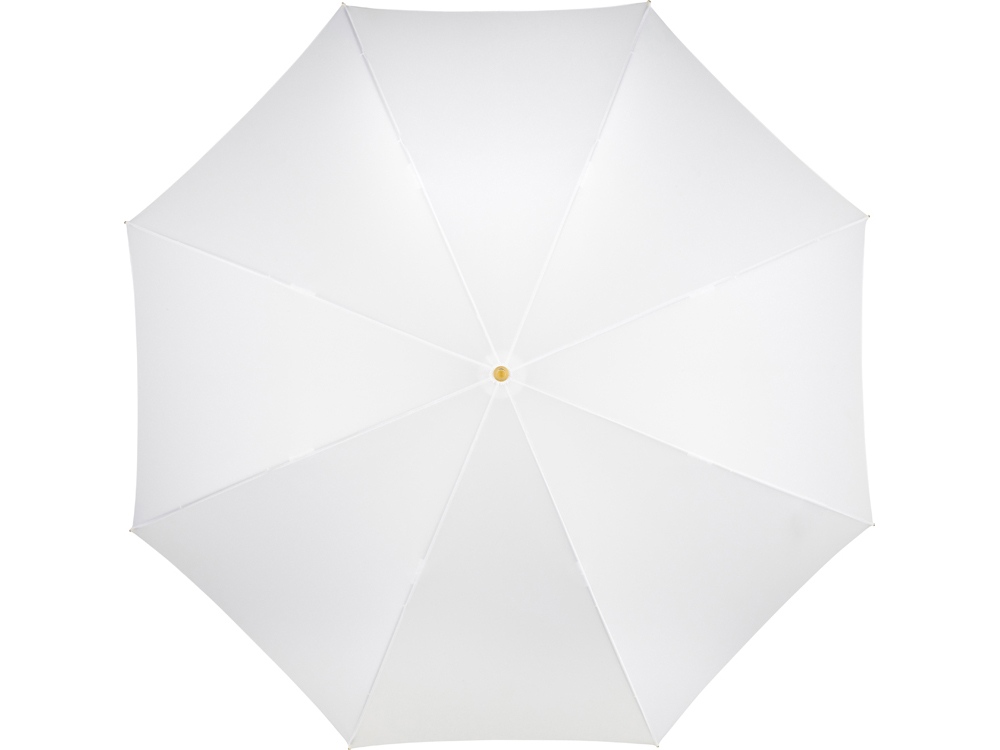 Зонт-трость 7399 Alugolf полуавтомат, белый/золотистый