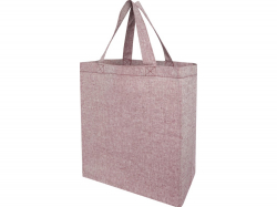 Pheebs, эко-сумка из переработанного хлопка, плотность 150 г/м², heather maroon