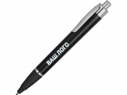Ручка пластиковая шариковая Glow, черный/серебристый (Р)