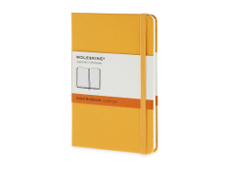 Записная книжка Moleskine Classic (в линейку) в твердой обложке, Pocket (9x14см), оранжевый