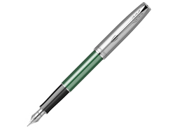Перьевая ручка Parker Sonnet Essentials Green SB Steel CT, перо: F, цвет чернил: black, в подарочной упаковке.