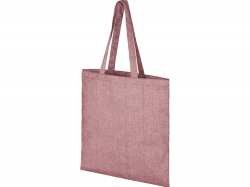 Эко-сумка Pheebs из переработанного хлопка, плотность 210 г/м², heather maroon