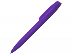 Шариковая ручка Coral Gum  с прорезиненным soft-touch корпусом и клипом., фиолетовый