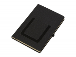 Блокнот Pocket 140*205 мм с карманом для телефона, черный