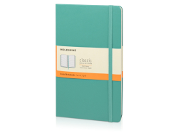 Записная книжка Moleskine Classic (в линейку) в твердой обложке, Large (13х21см), морская волна