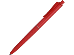 Ручка пластиковая soft-touch шариковая Plane, красный