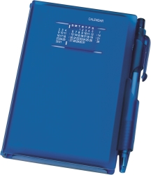 Записная книжка Альманах с ручкой, синий