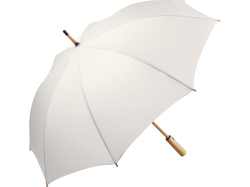 Зонт-трость 7379 Okobrella бамбуковый, полуавтомат, белый