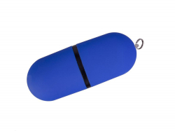 USB-флешка на 32 ГБ, с покрытием soft-touch, синий