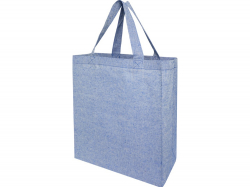 Pheebs, эко-сумка из переработанного хлопка, плотность 150 г/м², синий