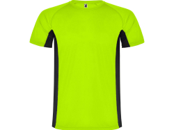 Спортивная футболка Shanghai детская, неоновый зеленый/черный