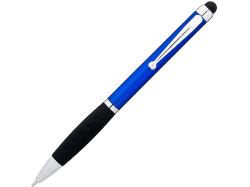Ручка-стилус шариковая Ziggy черные чернила, синий/черный