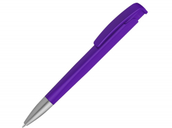 Шариковая ручка с геометричным корпусом из пластика Lineo SI, фиолетовый