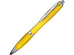 Ручка пластиковая шариковая Nash, желтый, синие чернила